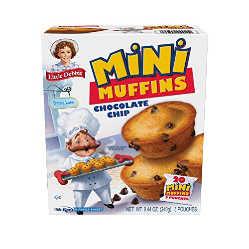 Little Debbie Chocolate Chip Little Muffins, 8.44 Ounce, 5 Mini ...
