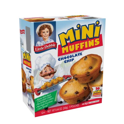 Little Debbie Chocolate Chip Mini Muffins, Bite-size Muffins Bak...