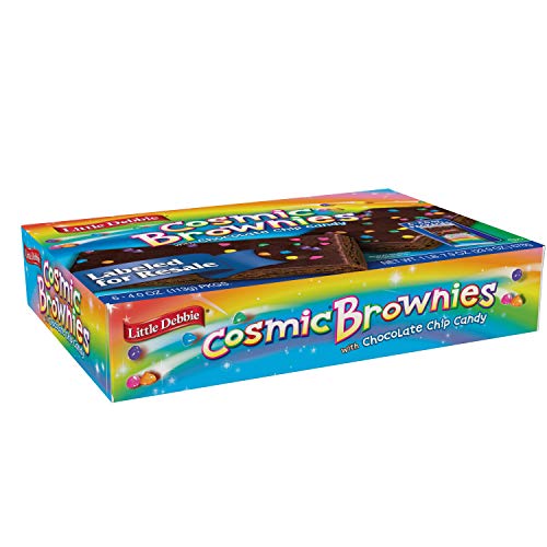 Little Debbie Cosmic Brownie Single-Serve Caddie, Chocolate, 6 C