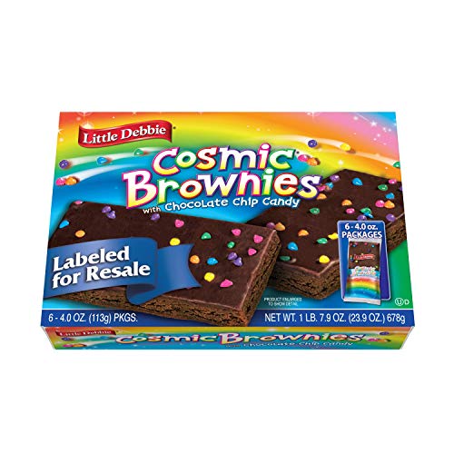 Little Debbie Cosmic Brownie Single-Serve Caddie, Chocolate, 6 C