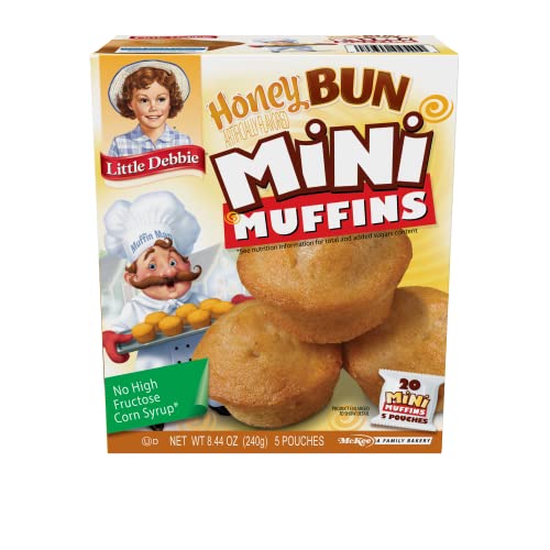 Little Debbie Honey Bun Mini Muffins, Bite-sized Muffins Baked w...