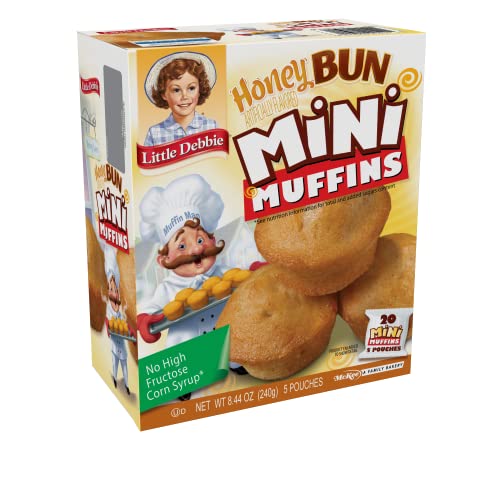 Little Debbie Honey Bun Mini Muffins, Bite-sized Muffins Baked w...