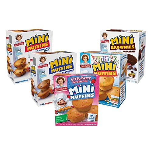 Little Debbie Mini Muffin Variety Bundle - 1 Box Each of Mini Br...
