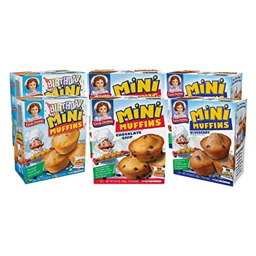 Little Debbie Mini Muffin Variety Pack, Birthday Cake, Blueberry...