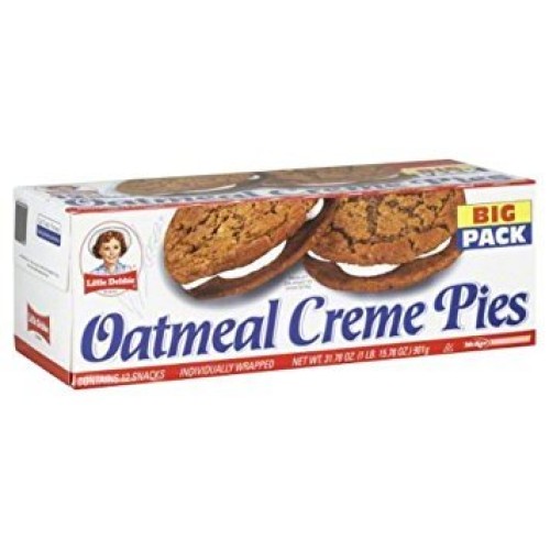 Little Debbie Oatmeal Big Pack Creme Pies, 31.78 Oz Pack Of 2