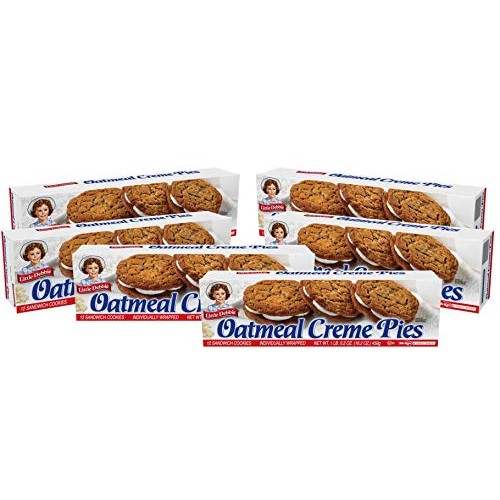 Little Debbie Oatmeal Creme Pies, 6 Boxes, 72 Individually Wrapp