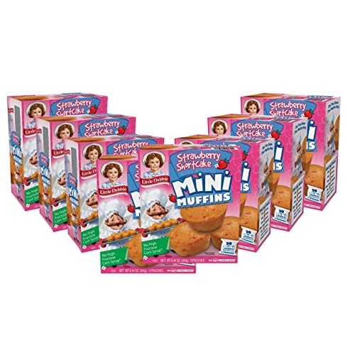 Little Debbie Strawberry Shortcake Mini Muffins, Bite-sized Muff...