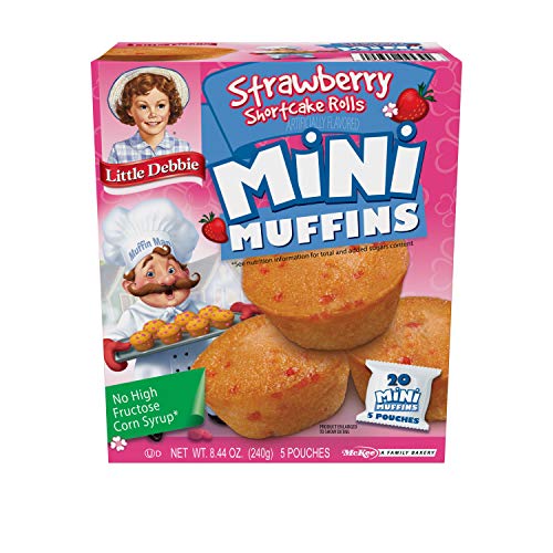 Little Debbie Strawberry Shortcake Rolls Mini Muffins, 6 Boxes,