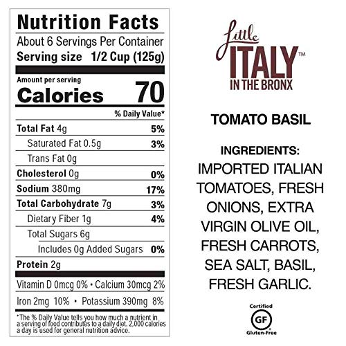 Little Italy Bronx Tomato Basil Sauce 24 Oz 3 Pack