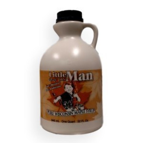 Little Man Syrup 100% Pure Wisconsin Maple Syrup Grade A Dark Ro