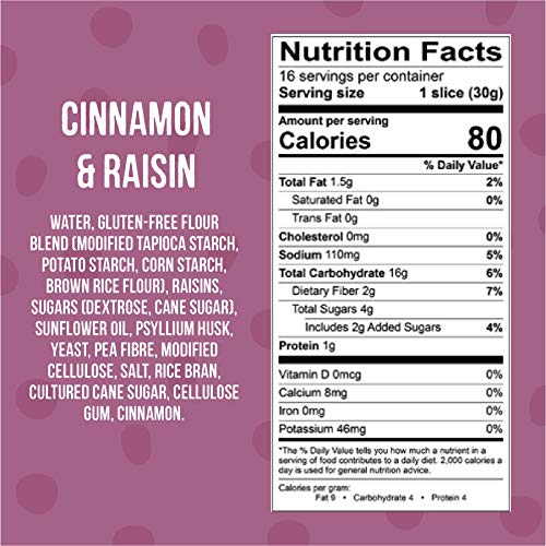 Little Northern Bakehouse Cinnamon &Amp; Raisin Gluten Free Bread, N