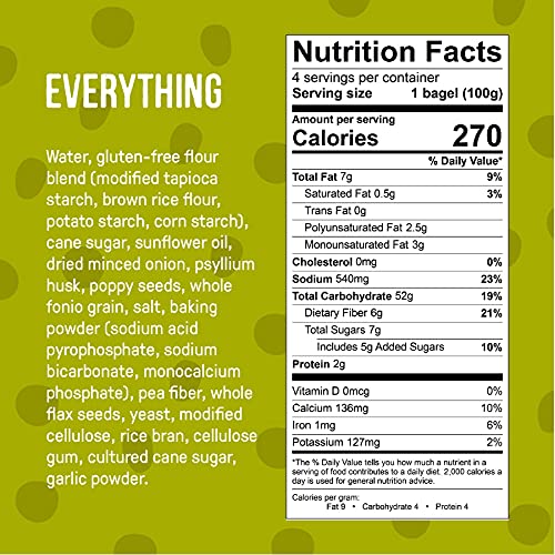Little Northern Bakehouse Gluten Free Everything Bagels, Non-GMO...