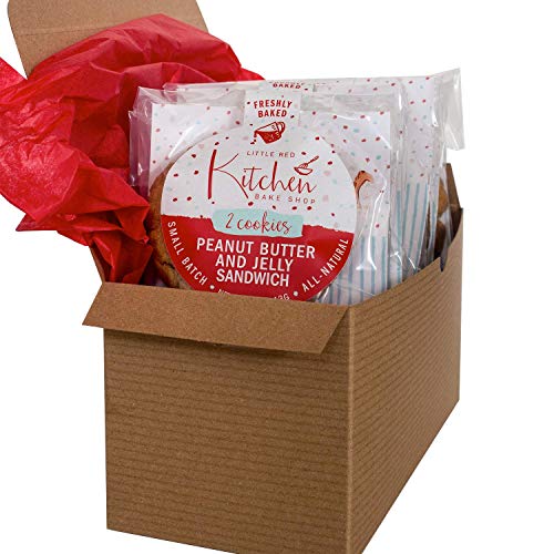 Fresh Baked Peanut Butter And Jelly Sandwich Cookies - 6 Sandwic