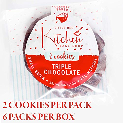 Fresh Baked Triple Chocolate Cookies - 1 Dozen - Gourmet Gift Bo