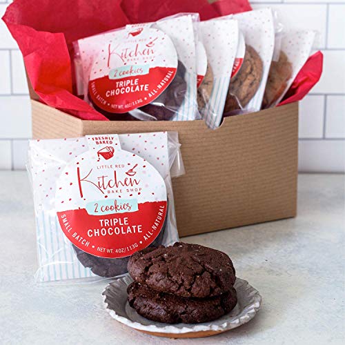 Fresh Baked Triple Chocolate Cookies - 1 Dozen - Gourmet Gift Bo