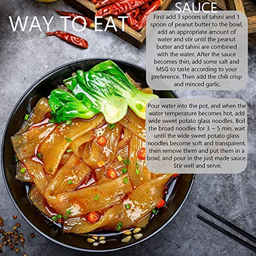 Liufs 4Pack Sweet Potato Glass Noodles, Wide Made By Sweet Potat