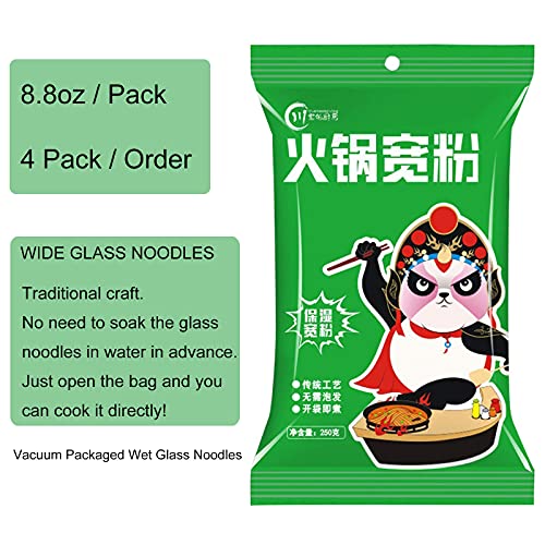Liufs 4Pack Sweet Potato Glass Noodles, Wide Made By Sweet Potat