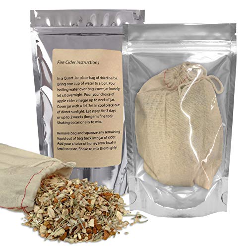 Fire Cider Tonic Kit - Brewing Bag With Herbs And Spices For Diy