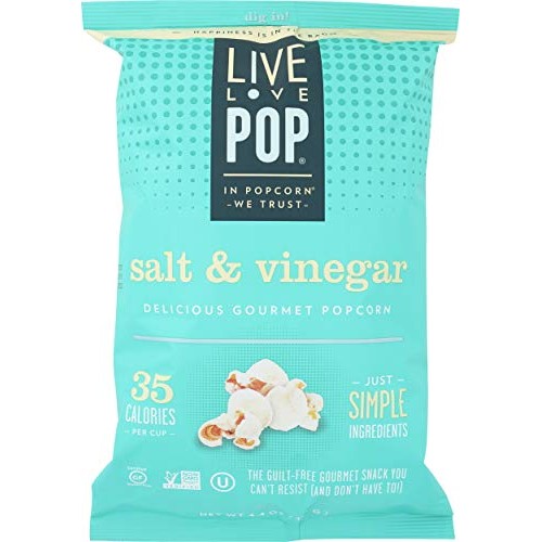 Live Love Pop, Popcorn Salt And Vinegar, 4.4 Oz