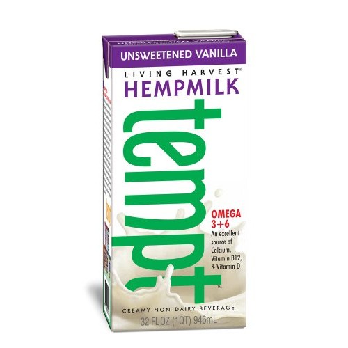 Living Harvest Tempt Hemp Milk, Unsweetened Vanilla, 32-Ounce Co
