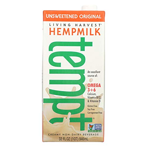 Living Harvest Tempt Hempmilk Unsweetened Original Creamy Non-Da