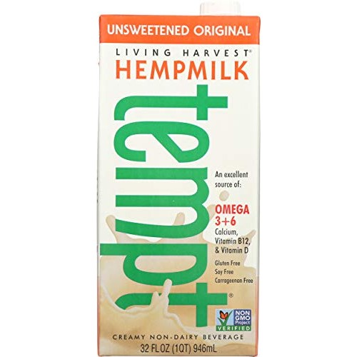 Living Harvest Unsweetened Original Hemp Milk, 32 Oz