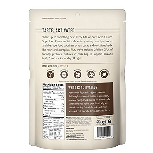 Living Intentions Gluten Free Superfood Probiotic Cereal 2 Flavo