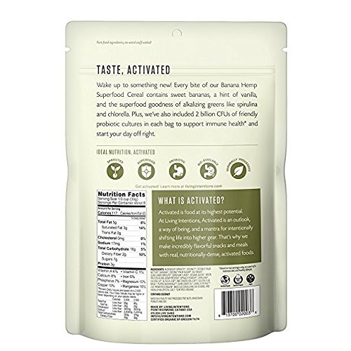 Living Intentions Gluten Free Superfood Probiotic Cereal 2 Flavo