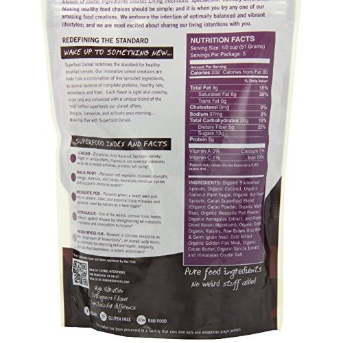 Living Intentions Gluten Free Superfood Probiotic Cereal 2 Flavo