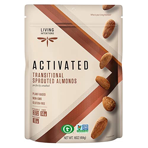 Living Intentions Sprouted Transitional Almonds, Nongmo, Gluten