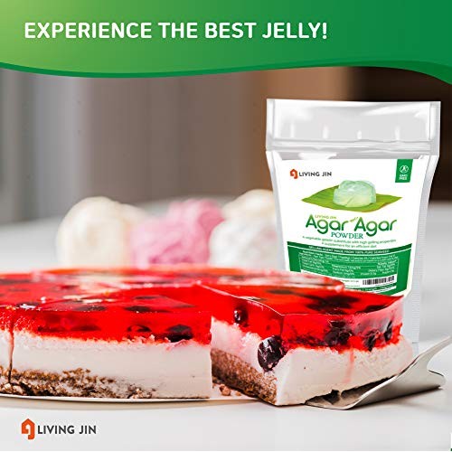Agar Agar Powder 4Oz, 5-Piece Measuring Spoon Set: Gelatin Subst
