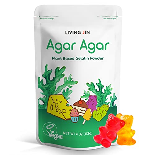 Agar Agar Powder 4Oz : Gelatin Substitute, Vegan, Unflavored, Gu