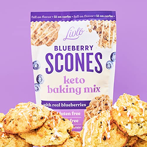 Livlo Blueberry Scone Keto Baking Mix - Low Carb Snack - 2g Net ...