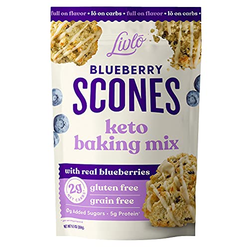Livlo Blueberry Scone Keto Baking Mix - Low Carb Snack - 2g Net ...