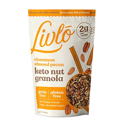 Livlo Foods Keto Nut Granola Cereal - Grain Free &Amp; Gluten Free -