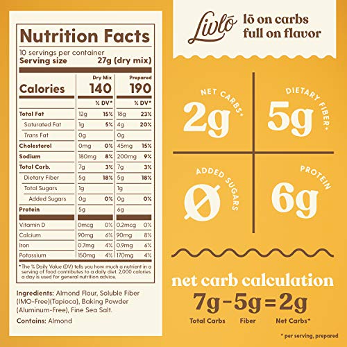 Livlo Keto Biscuit &Amp; Bread Mix - Low Carb &Amp; Gluten Free Baking M