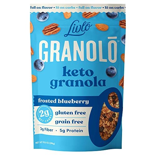 Livlo Keto Nut Granola - Low Carb Cereal With Only 2G Net Carb -