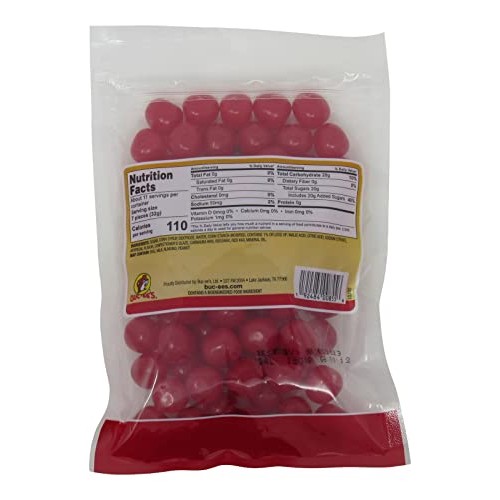 Buc-ees Cherry Sours Red Candy in a Resealable Bag, 12 Ounces