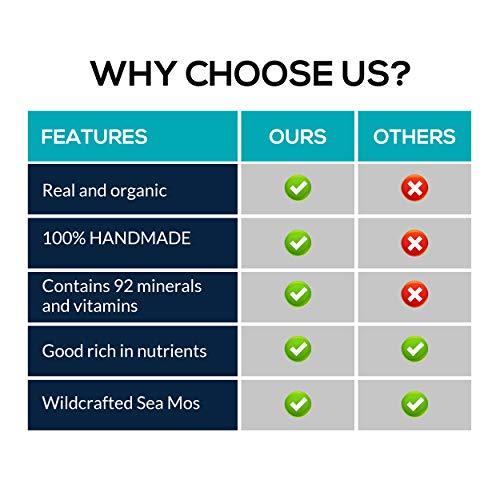 Wildcrafted Sea Moss Gel With Moringa Organic Irish Seamoss With