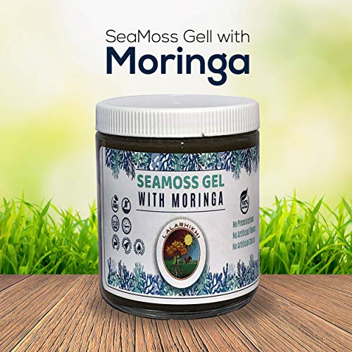 Wildcrafted Sea Moss Gel With Moringa Organic Irish Seamoss With