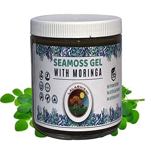 Wildcrafted Sea Moss Gel With Moringa Organic Irish Seamoss With