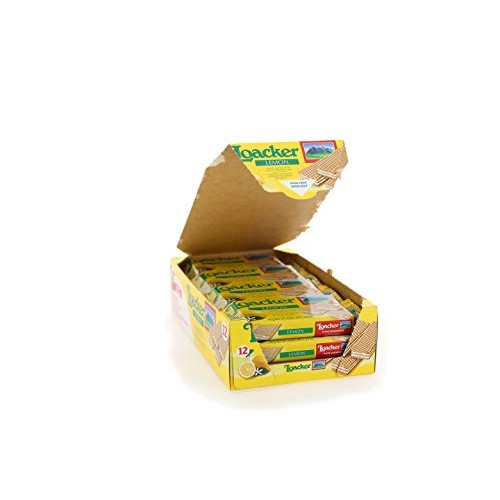 Loacker Cookie Wafer Class Lemon, 1.59 Oz 12 Per Pack