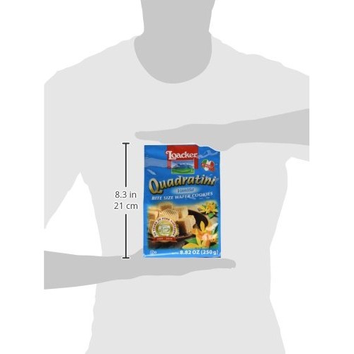 Loacker Quadratini Vanilla Wafer Cookies 250 G