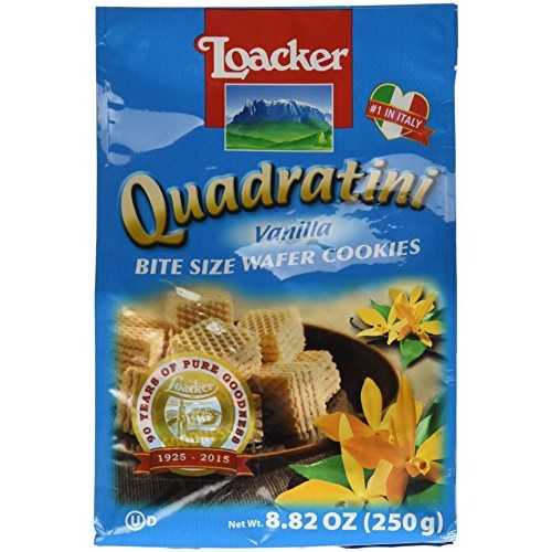 Loacker Quadratini Vanilla Wafer Cookies 250 G