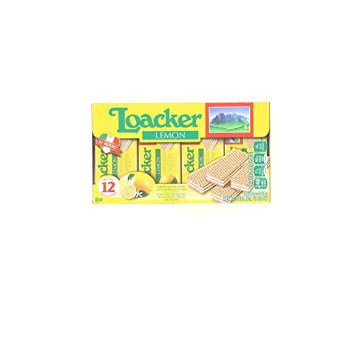 Loacker Cookie Wafer Class Lemon, 1.59 Oz 12 Per Pack