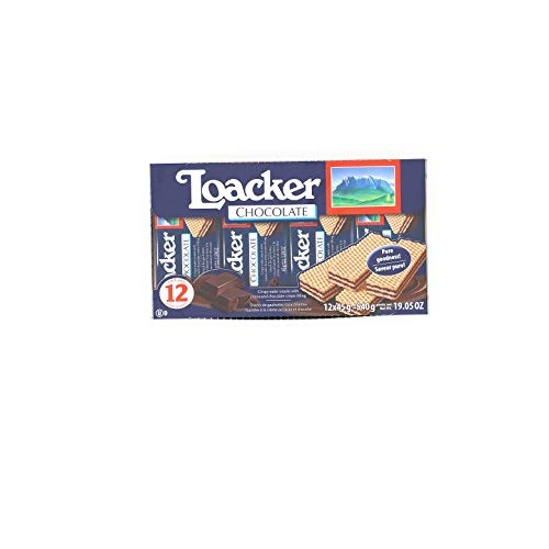 Loacker Premium Chocolate Wafers, 45G/1.59Oz, Pack Of 12