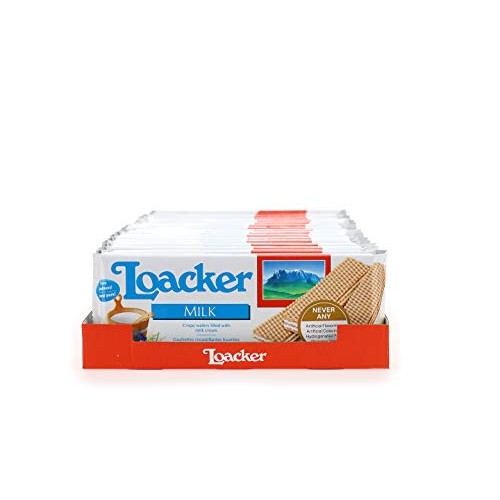 Loacker Premium Milk Wafers, 175G/6.17Oz., Pack Of 18