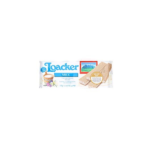 Loacker Premium Milk Wafers, 175G/6.17Oz., Pack Of 18