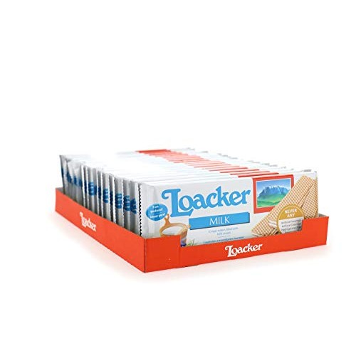 Loacker Premium Milk Wafers, 175G/6.17Oz., Pack Of 18