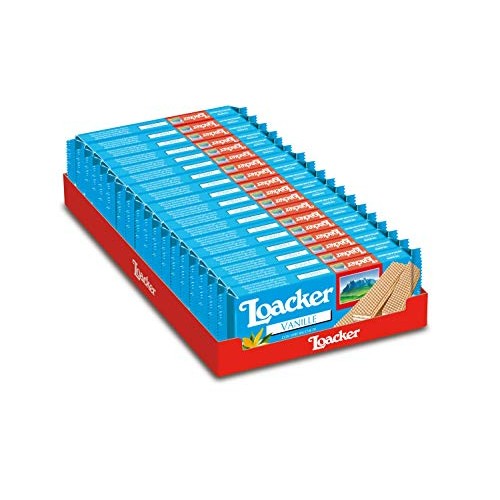 Loacker Premium Vanilla Wafers, 45G/1.59Oz, Pack Of 12